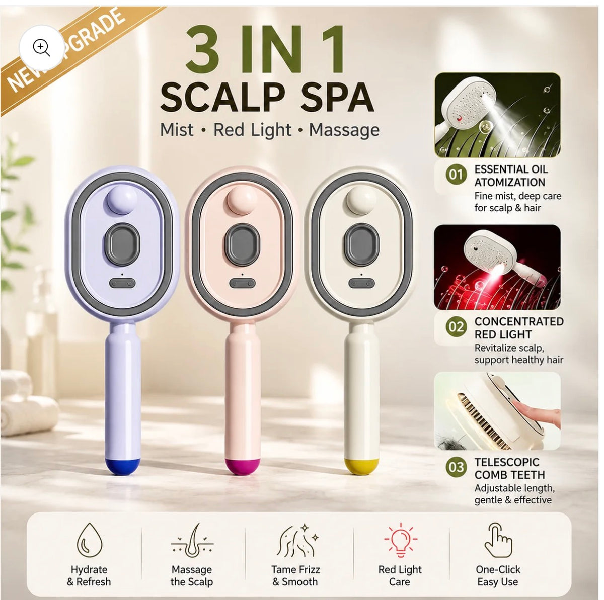 3-in-1 Scalp Spa Massager